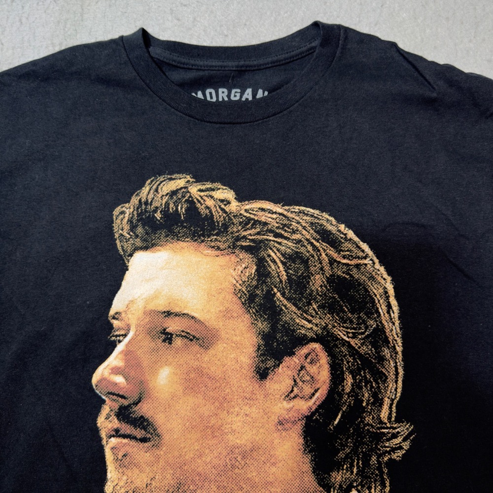 Morgan Wallen T-Shirt Mens Large Black Excellent I'm The‎ Problem Graphic Tee
